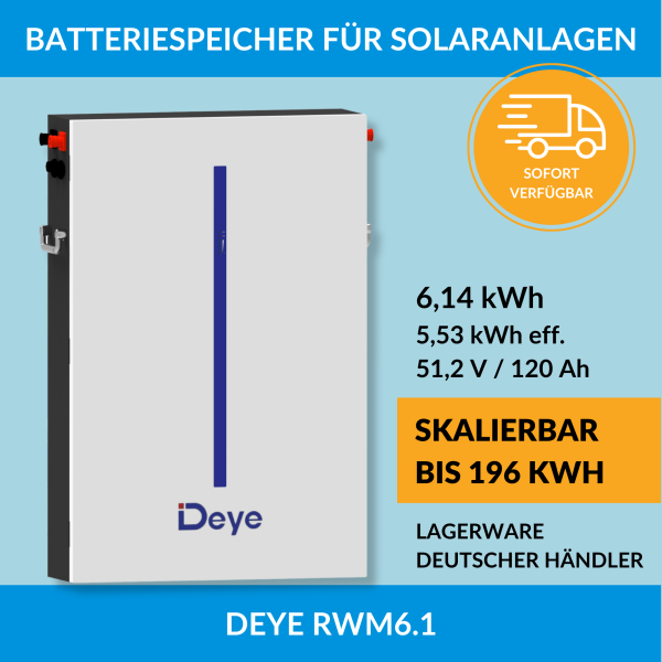 DEYE Speicherbatterie RWM 6.1 - 51,2V