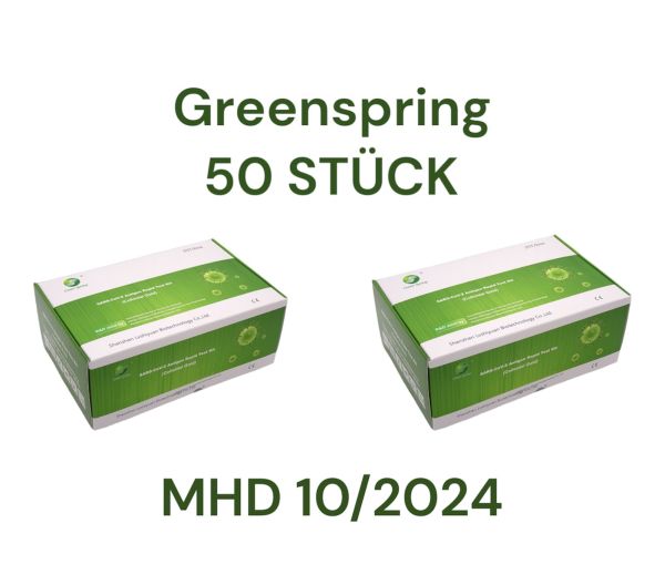 50 x Green Spring Corona Antigen SARS Lolli 4in1 COVID-19 BfArM Profitest 2x25er Boxen