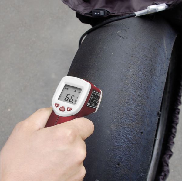 RACEFOXX Infrarot Thermometer - 50 bis 380 Grad Temperaturmessgerät beleuchtet